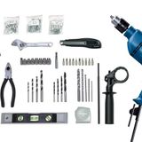 Bosch Professional GSB 600 Darbeli Matkap + 100 parça AC set, Darbeli Matkap