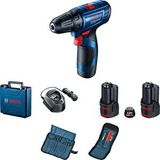 Bosch Professional GSR 120-Li 2 Ah Çift Akülü Vidalama ve 23 Parça Uç Seti