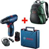 Bosch Professional GSR 120-LI Akülü Delme Vidalama Şarjlı 2 Akü ile 18 V 1,5 Ah Tork Ayarlı