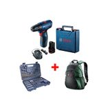 Bosch Professional Gsr 120-lı Akülü Vidalama Sırt Çantası V-line 103 Parça Aksesuar Seti