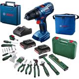 Bosch Professional GSR 180-LI 2x18V 2.0Ah Çift Akülü Delme Vidalama Makinesi + Bosch Gelişmiş El Aleti Seti 52 Parça + Bosch Termos Çanta 11 Litre (Kombo Usta Seti)