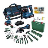 Bosch Professional GSR 18V-45 + GWS 18V-8 + GBH 18V-22 3x4.0Ah Akülü Kombo Kit + 52 Parça El Aleti Seti + Toko Hobi-2 50
