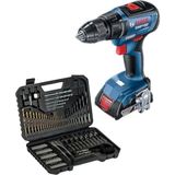 Bosch Professional Gsr 18V-50 Profesyonel Akülü Vidalama + Bosch V-Line Matkap & Vidalama Karışık Aksesuar Seti 103 Parça - 2607017367