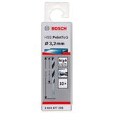 Bosch Professional PointTeQ HSS Metal için 10 Adet 3.2 x 36 x 65 mm Spiral Matkap Ucu