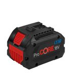 Bosch Professional ProCORE 18 Volt 5,5 Ah Li-Ion Akü | ProCore 18 V akü 1 x 5,5 Ah yüksek performanslı akü, 2.000 Watt kablo cihazındaki gibi performans için