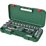 Bosch Profesyonel 25 Parça 1/2 Inç Cırcır Lokma Takımı Seti - Bej - Seçenek 1