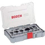 Bosch Profesyonel 6 adet Kenar ve kenar freze seti (ahşap, 8 mm şaftlı üst frezeler için)