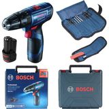 Bosch Profesyonel Akülü Darbeli Matkap Seti 2 Ah Gsb 120-LI + Aksesuarlar - Seçenek 1