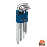 Bosch Profesyonel Alyan Anahtar Takımı Hex 9 Parça 1600A01th5