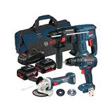 Bosch Profesyonel GSR 18V-50 + GBH 180 + GWS 180 Akülü 3'lü Vidalama Seti 2 Akü ile Taşınabilir Güç - AKÜLÜ VİDALAMA
