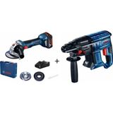 Bosch Profesyonel Gws 180 Li- 18v 4 Amper Tek Batarya Akülü Taşlama + Gbh 180-lı Akülü Kırıcı Delici Solo