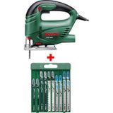Bosch Pst 650 Compact 500 W Dekupaj Testere Makinesı + 10 Parça Metal Ahşap Karışık Testere Bıçağı