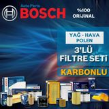Bosch Renault Clio 4 1.2 Benzin Filtre Bakım Seti 2012-2016 3kp