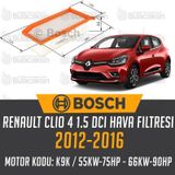 Bosch Renault Clio 4 1.5 dCi 2012-2016 Hava Filtresi