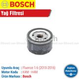 Bosch Renault Fluence 1.6 2010 2016 Filtre Bakım Seti