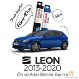 Bosch Seat Leon 2013-2020 Aerotwin Ön Arka Silecek Takımı
