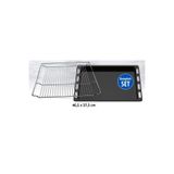 Bosch Siemens Ankastre Fırın Emaye Tepsi Izgara Tel (2'Lİ SET) 46,5 X 37,5 Cm