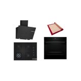 Bosch Siyah 3 Lü Ankastre Set (Hjg852yb0t-Poh7c6p30o-Dwk67pj60t) 3D Fry - Pişirme Matı İle