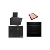 Bosch Siyah 3 Lü Ankastre Set (Hua717ba0t-Pop7c6p30o-Dwk66pj60t) Buhar Destekli - Pişirme Matı İle