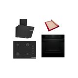 Bosch Siyah 3 Lü Ankastre Set (Hua717ba0t-Pop7c6p30o-Dwk67pj60t) Buhar Destekli - Pişirme Matı İle