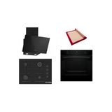 Bosch Siyah 3 Lü Ankastre Set (Hua736ea0t-Pop7c6p30o-Dwk63pj60t) Buhar Destekli - Pişirme Matı İle