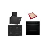 Bosch Siyah 3 Lü Ankastre Set (Hua736ea0t-Pop7c6p30o-Dwk66pj60t) Buhar Destekli - Pişirme Matı İle