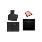 Bosch Siyah 3 Lü Ankastre Set (Hua736ea0t-Pop7c6p30o-Dwk67pj60t) Buhar Destekli - Pişirme Matı İle