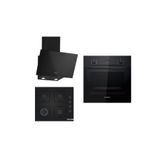 Bosch Siyah 3Lü Ankastre Set 314( HBF512BB1T - POP6C6P31O - DWK63PJ60T ( 61T ) )