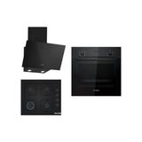 Bosch Siyah 3lü Ankastre Set HBF512BB1T - POP6C6P30O - DWK63PJ60T Enerji Sınıfı D Modern Mutfak Uyumlu
