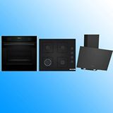 Bosch Siyah 3'lü Ankastre Set ( Hua717ba0t-pop6c6p30o-dwk64pj60t ) Siyah