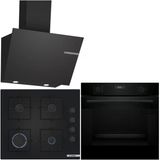Bosch Siyah Ankastre Set HUA717BA0T-POP6C6P31O-DWK66PJ60T
