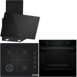 Bosch Siyah Ankastre Set HUA736EA0T-POP6C6P31O-DWK63PJ60T