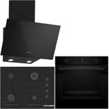 Bosch Siyah Ankastre Set HUA736EA0T-POP7C6P30O-DWK63PJ60T