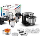Bosch Siyah Premium Çok Fonksiyonlu Mutfak Robotu 50 Hz 6 Hız Ayarlı Hamur Yoğurma ve Kıyma Çekme - Akşam Güneşi