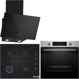 Bosch Siyah/ınox Ankastre Set HUA717BR0T-POP6C6P31O-DWK63PJ60T