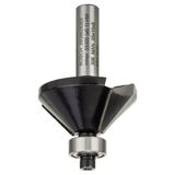 Bosch Standard Seri Ahşap İçin 8x11x45 mm Çift Oluklu Sert Metal Bilya Yataklı Pah Açma Frezesi