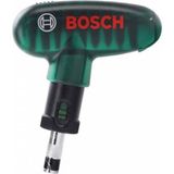 Bosch T Tipi Cırcırlı Tornavida ve 10 Parça Vidalama Uç Seti - Ahşap