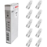 Bosch T10 Eco Dipsiz Ampul 12V 5W W5W Modeli 10'lu Paket Yüksek Parlaklık Özellikli Şeffaf Renk