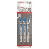 Bosch T121AF 3'lü Paket Dekupaj Testeresi Bıçağı