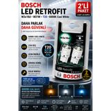 Bosch T20 W21W LED Retrofit Ampul 6000K Cool White Beyaz Işık W3x16d 2'li Paket