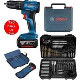 Bosch Tek Akülü Kömürsüz Darbeli Matkap Vidalama Şarjlı Matkap 126 Parça Matkap Ucu Vidalama Ucu