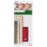 Bosch - Titreşimli Zımpara Kağıdı 10'Lu Set, 115 X 280 Mm 60/120/180 Kum 14 Delik