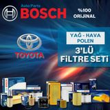 Bosch Toyota Avensis 1.8 2010 2012 Filtre Bakım Seti