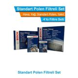 Bosch Toyota Corolla 1.4 D4D Dizel Bosch Filtre Bakım Set 2010-2018 Hava+Yağ+Yakıt+Standart-Polen