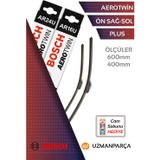 Bosch Toyota Corolla E12 Sedan Kasa 2002-2007 Muz Tipi Aerotwin Ön Silecek Takımı Bosch