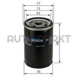 Bosch Toyota Hilux 3.0 D-4D 4x4 2006-2011 Yağ Filtresi