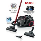 Bosch Turbo Halı Döver Serie 6 Toz Torbasız Süpürge Propower Akıllı Sensör ile Filitre Temizliği Bosch Motor Teknolojisi ile Yüksek Performans - Siyah - Kırmızı