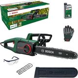 Bosch Universalchain 35 Zincirli Ağaç Kesme Testeresi 1850 W + Yedek Zincir + Koruma Gözlüğü + Zincir Yağı + Eldiven Seti - Elektrikli