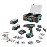 Bosch UniversalDrill 18 2x1.5 Ah Akülü 241 Parça Set Vidalama Makinesi