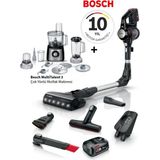Bosch Unlimited 7 Şarjlı Süpürge – LED Başlık, Kolay Temizlik, ve Güçlü Motor Teknolojisi + Bosch Multitalent 3 Mutfak Robotu - Beyaz